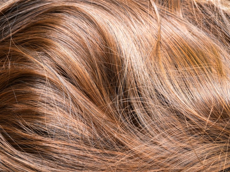 Beautiful brown hair with multi-tonal highlights color result